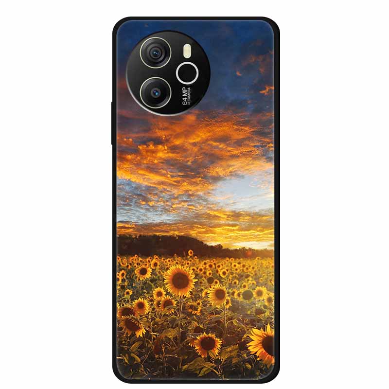 For Oscal Tiger 12 Phone Case Painted Soft TPU Silicone Cases Blackview Oscal Tiger12 4G Fashion Bumper Capa Original Back Cover