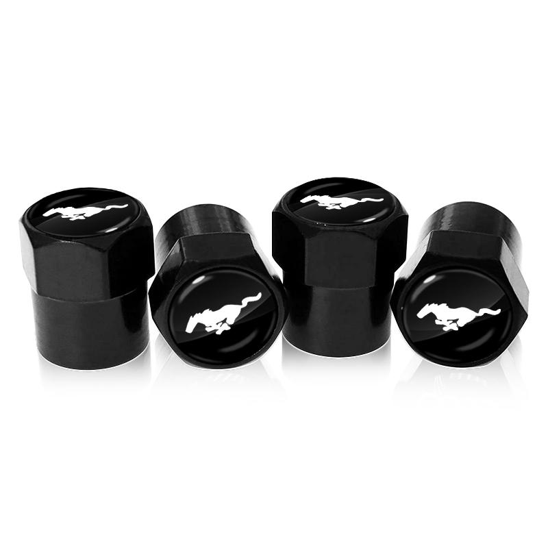 4 Stuks Auto Ventieldopjes Afdekking Waterdicht Auto Styling Auto Accessoires Voor Ford Mustang spoiler Shelby GT 350 500 Cobra e Focus 2 3 MK3 Kuga