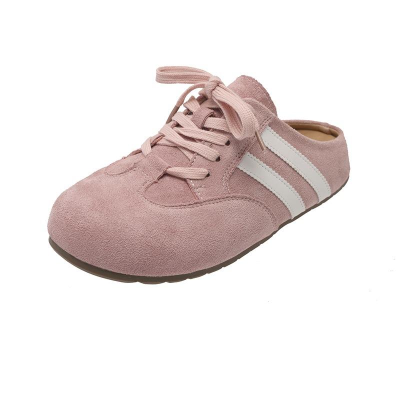 

Ретро толстая подошва внутренняя высота каблука сумка голова полушлепанцы женская верхняя одежда 2025 весна новая универсальная немецкая тренировочная обувь Boken женская обувь 40