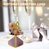 Beautiful Eye-catching Lightweight Wishes Greeting Card Three-dimensional Box Birthday Greeting Card Home Supply