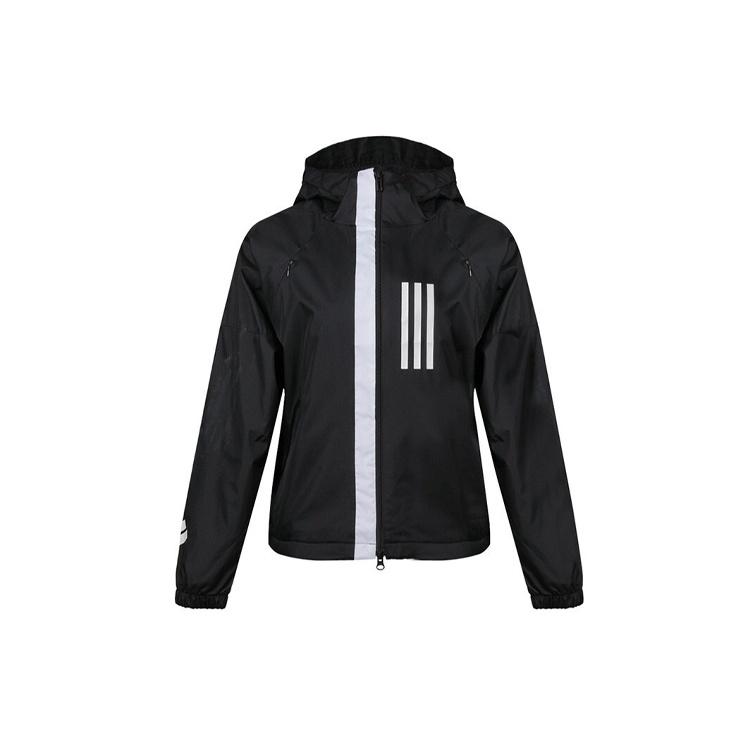 (WMNS) adidas hooded track Jacket Black Women s DZ0034 S