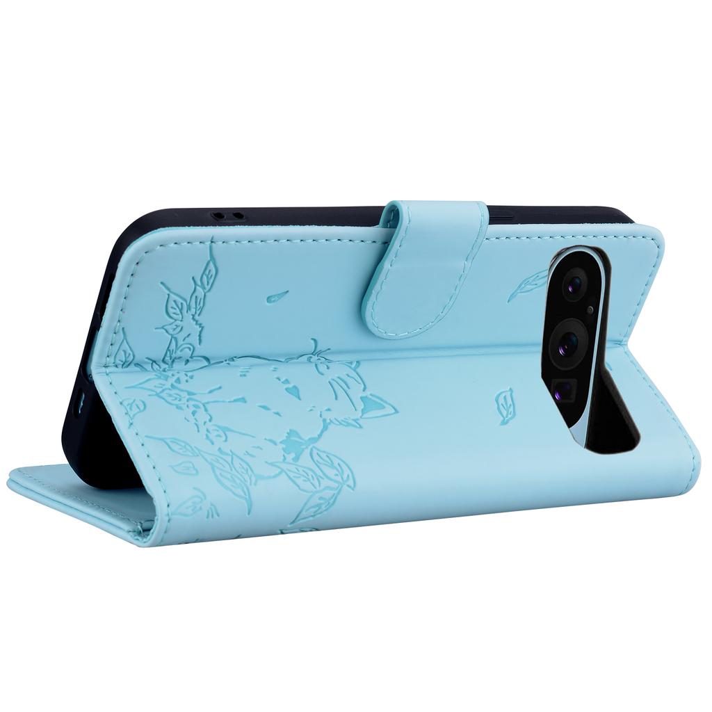 For Google Pixel 10 Pro/Pixel 10/Pixel 9 Pro/Pixel 9 Case Wallet Cat Pattern Imprinted Leather Phone Cover