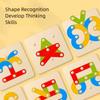 Game Jigsaw Board Matching Column Toys Variable Shape Construction Puzzle Set  Kids Gift