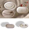 Oval Coasters and Jewelry Trays Mold Creative Striped Oval Resin Mold For Handmade Jewelry And Trinkets Storage Box