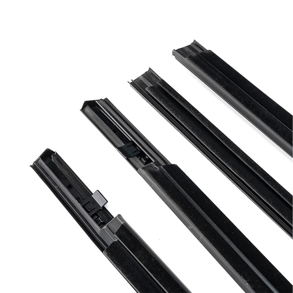 New 4Pcs Weatherstrip Window Moulding Trim Seal Belt For Honda Civic 16-21 Sedan