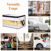 Clear Clothes Storage Bags 60L Plastic Blanket Storage Bags Vinyl Foldable Moving Bags With Zipper Closet Organizers