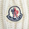 Excellent MONCLER BERRETTO TRICOT Logo Patch, Knit Hat, Knit Cap, Beanie Ivory Used