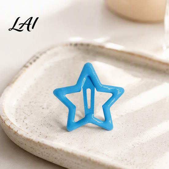 Decorative Hair Jewelry for Women Cute Star Clips Girls Glitter Metal Snap Barrettes Charming Accessories Gifts Bangs Braids And Hairstyles,