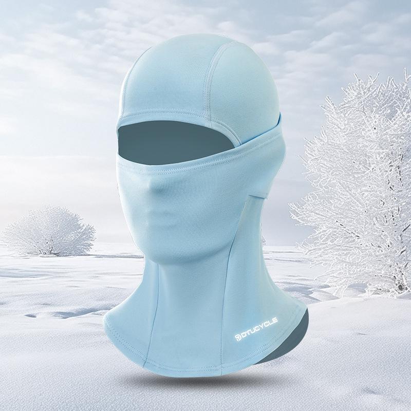 Zimní větruodolná lyžařská a cyklistická obličejová maska a nákrčník
