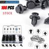 100x For Honda Fixing Fastener Kit Bumper Fender Liner Push Type Retainer Clips