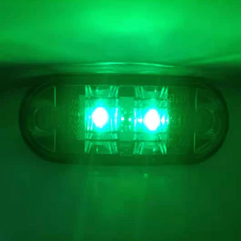 

1 шт. 12 В 24 В світлодіодні габаритні вогні попереджувальний задній ліхтар автомобільні зовнішні ліхтарі причіп вантажівка вантажівка автомобільні ліхтарі зелений