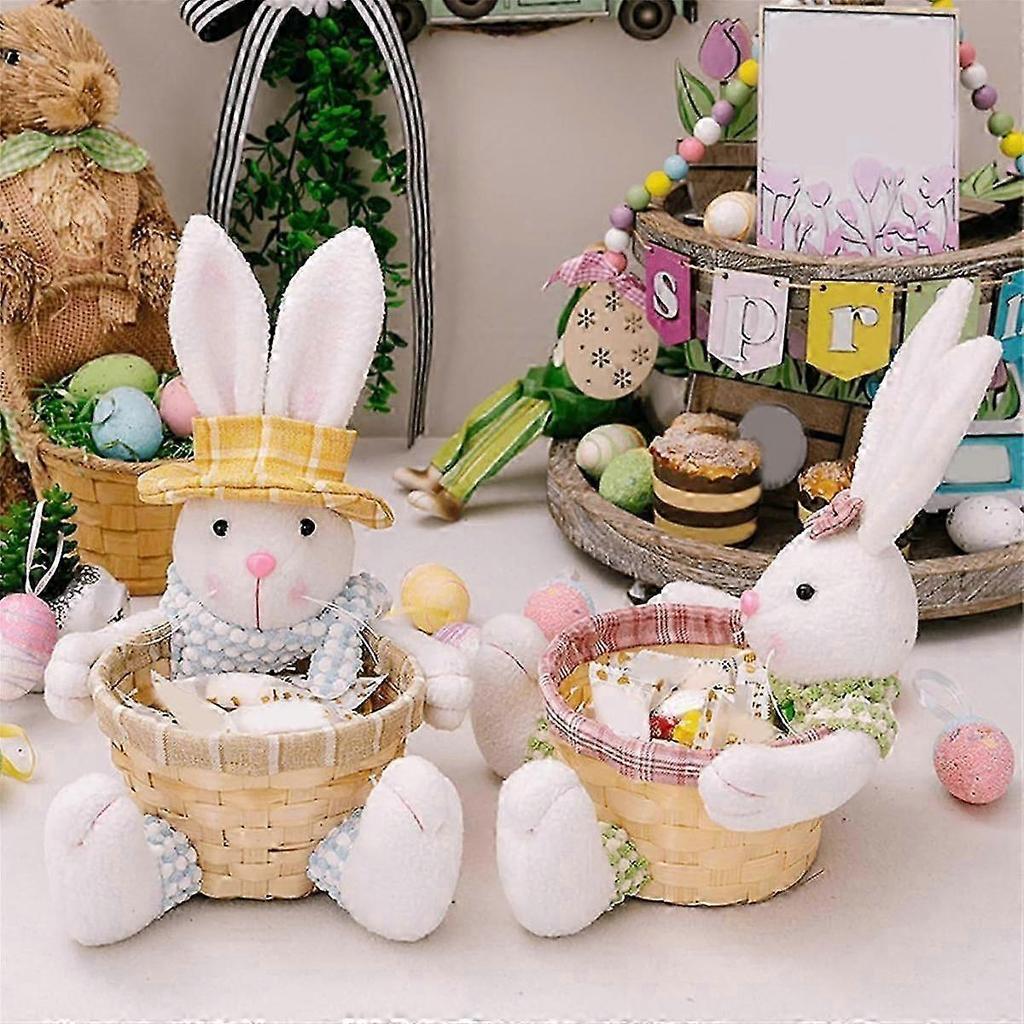 Easter Candy Dish, Bunny Easter Basket, Easter Candy Storage Basket, Gift Box for Table Decor Easte