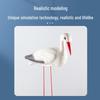 White Crane Rockery Pond Garden Decoration - Outdoor Plastic Scenic Display Handicraft