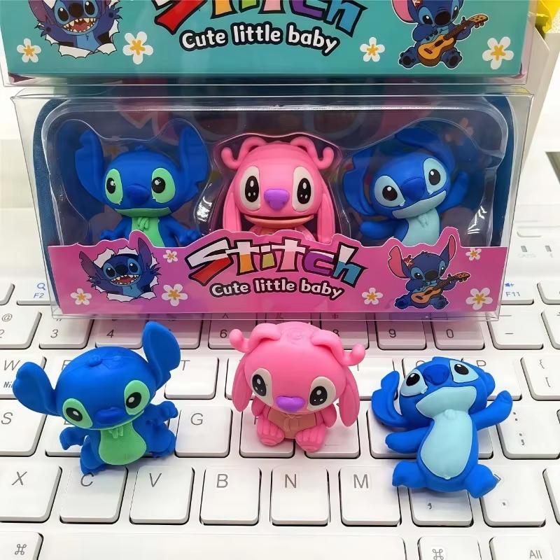 MINISO Anime Stitch Odpinana Gumka Kreskówka Kreatywne Artykuły Papiernicze Nagrody Klasowe dla Dzieci i Uczniów Prezent Świąteczny Kolekcja Hurtowa