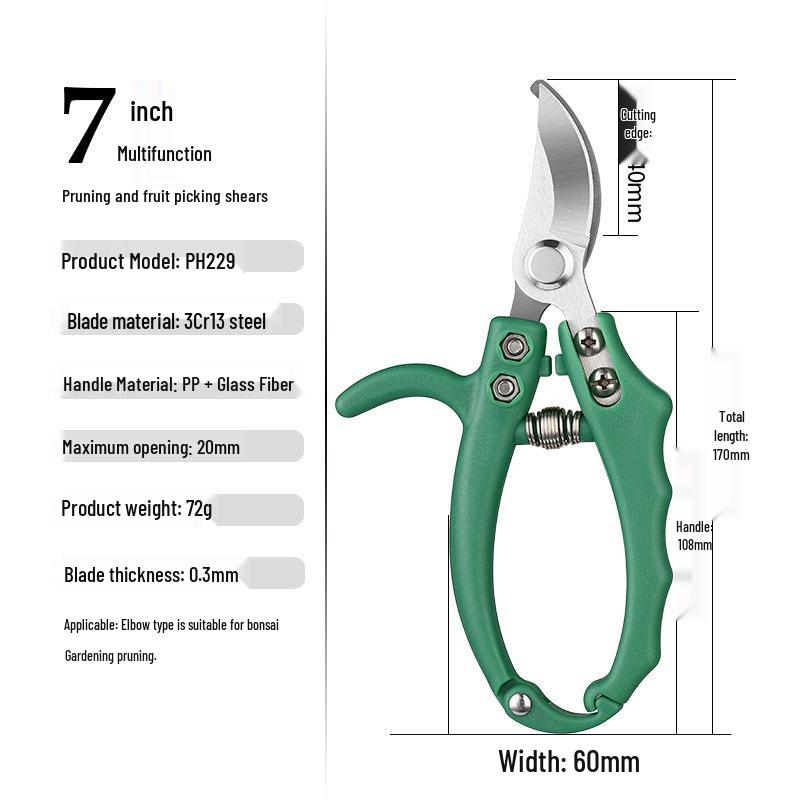 Professional SK5 Pruning Shears: Garden Grafting & Trimming Tools for Plants, Flowers & Tree Branches.