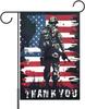 Memorial Day Patriotic Garden Ag 12x18 Inch Double Sided, USA Ag 4th of July Independence Day Yard Outdoor Decoration, F EEL