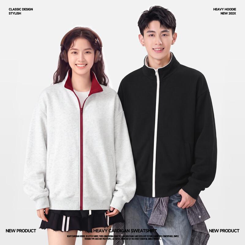 Warrior Men's Stand-Collar Colorblock Zip-Up Sweatshirt
