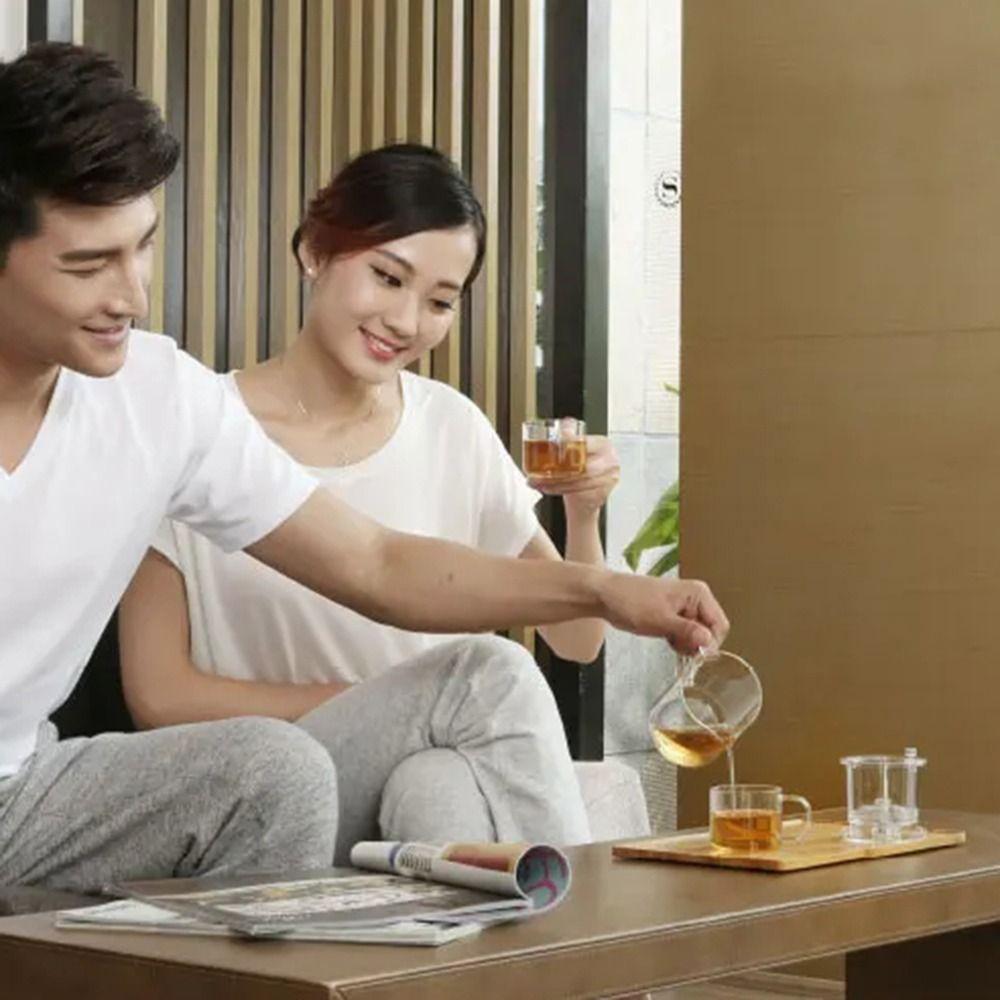 Separation Transparent Tea Maker Heat-resistant Clear Tea Pitcher  Loose Tea