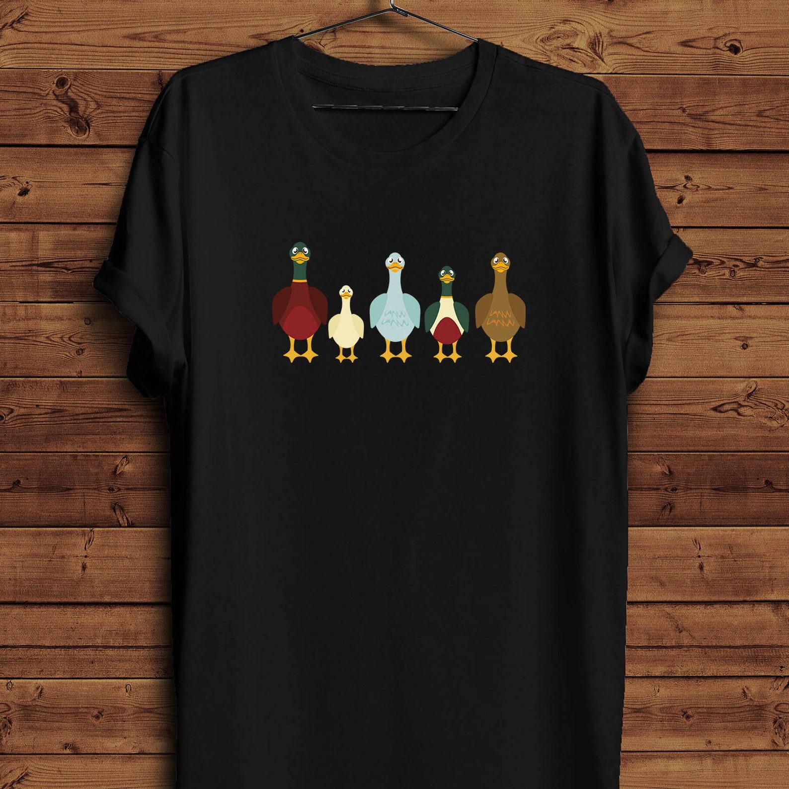 Duck Shirt/ Funny Ducks T-Shirt/ Ducks in a Row Shirt/ Cute Duck Lover Gift/ Thanksgiving Ducks T-Shirt/ Duck Funny Gift Shirt S