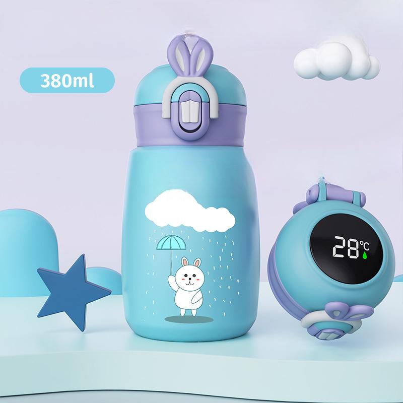 Online Celebrity's New 316 Stainless Steel Thermos Cup with High Value Is A Convenient Cup for Children To Drink with One-button Elastic Cover.