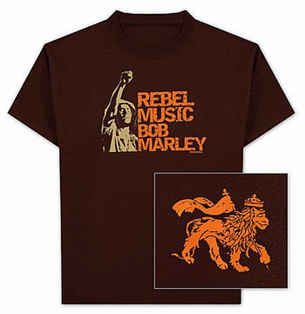 Bob Marley Rebel Music Double Sided T-Shirt XL