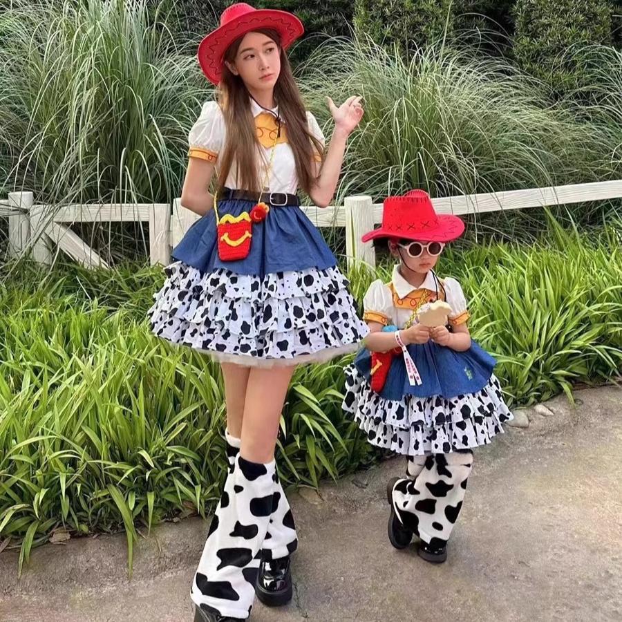 Girls' Cuisi Dress Children's Lolita Princess Dress Toy Story Woody Cowboy Cosplay