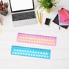 2Pieces Multifunction Ruler Novelty Drawing Ruler Measuring Tool Decompression Toy Ruler for Students Office Workers