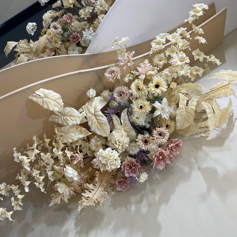 Faux Fuchsia Flower Arrangement With Durable Material For Wedding Decor And Photo Shoots