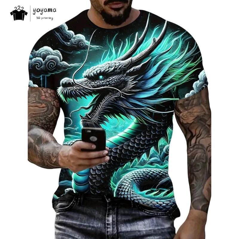 Fashion Anime Characters Graphic T Shirts For Men Summer Trendy Streetwear 3D Printed T-shirts Casual Oversized Crew Neck Tees