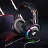 RGB Light Gaming Headset Surround Stereo Sound Earphone Soft Earmuffs Powerful Ergonomic Design Comfortable to Wear
