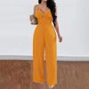 Dámský letní overal, elegantní sexy, bez rukávů, body, ležérní, široké nohavice