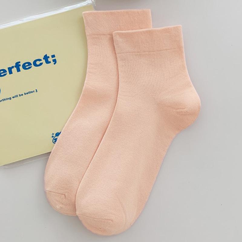 Colorful Women's Pure Cotton Socks - Sweat-Absorbent, Breathable, High Elasticity, No-Binding Ankle Pile, Ideal for Postpartum & Sports.