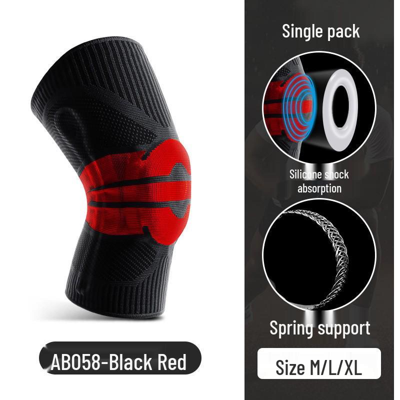 Breathable Silicone Spring Compression Knee Pads for Outdoor Sports & Activities