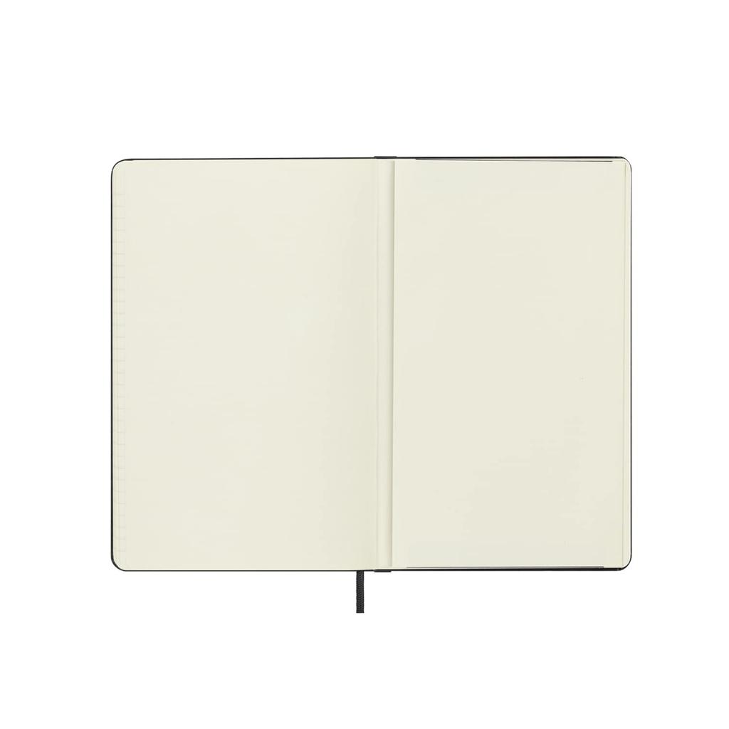 Moleskine Classic Zápisník + Kaweco Kuličkové pero na vodní bázi Sada, Pevná vazba, Horizontálně linkovaný, Velký formát, Černá (KAWPENSETNTBK)