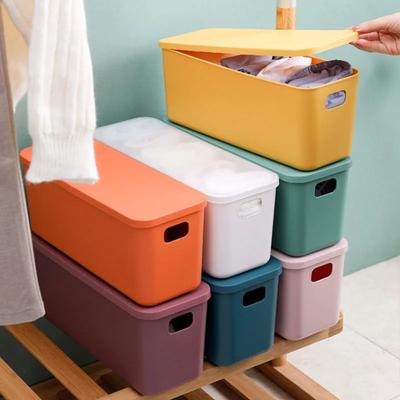 Úložný box s víkem Spodní prádlo Hračka Kravaty Ponožky Svačina Šortky Kosmetika Plastový Domácí Stolní Kancelář Koupelna Úložná Organizace