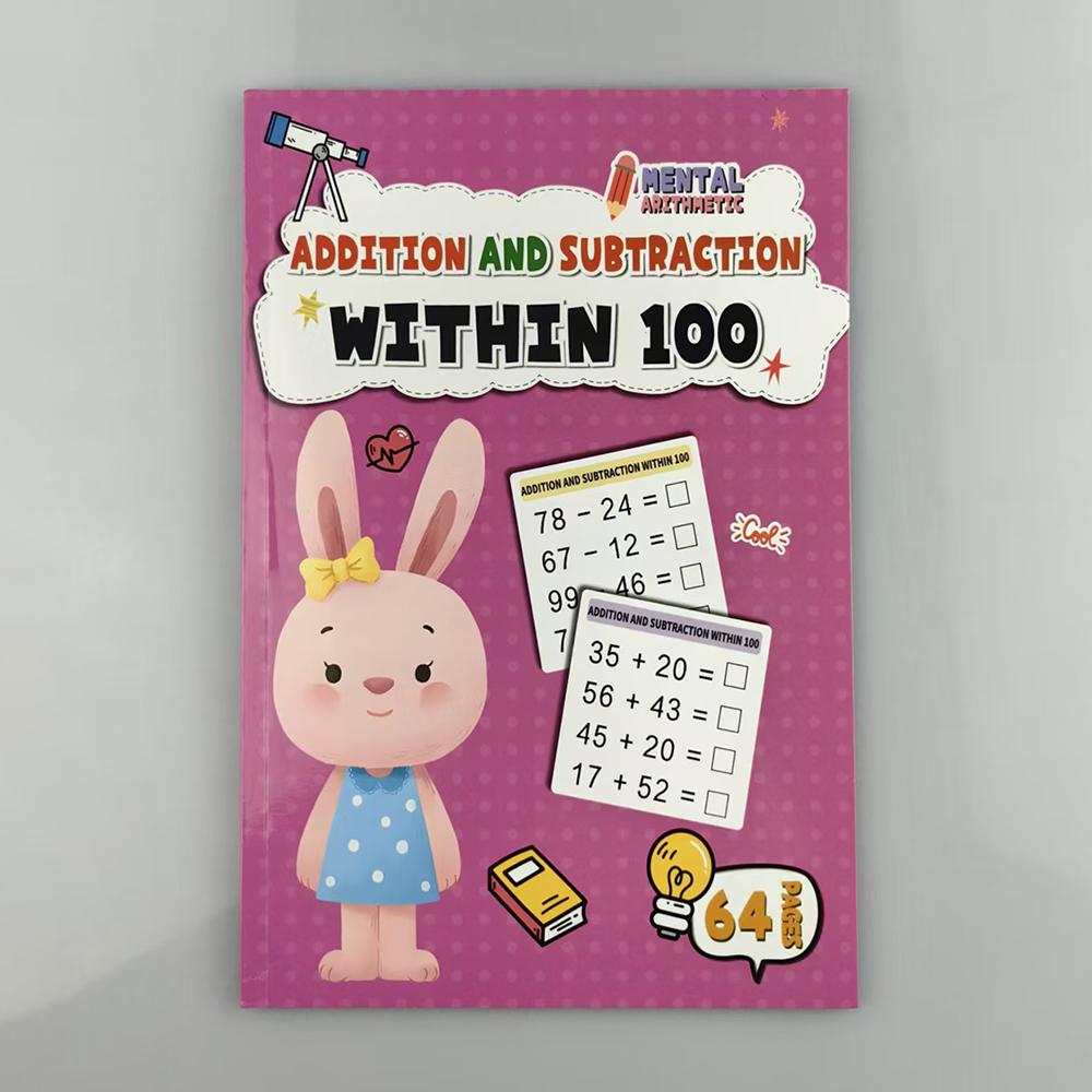 Mathematics Enhancement Aids Addition and Subtraction from 10 to 100 Daily Math Exercise Book ideal for Children Enhance Calculation Abilities