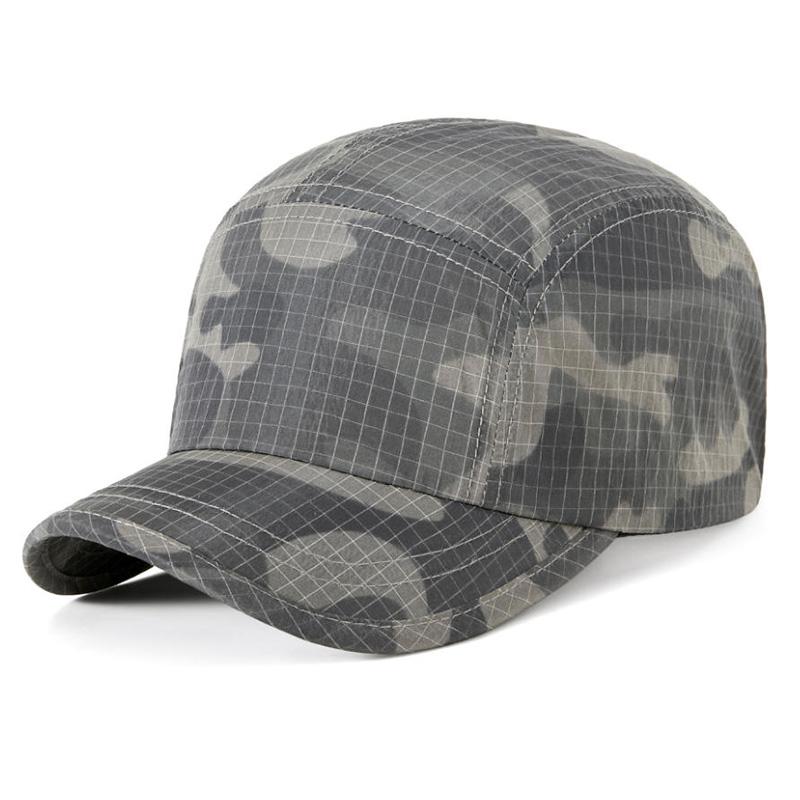Summer Quick-dry Thin Short-brim Baseball Cap, Camouflage Soft-top Duckbill Hat, Unisex Sports Sun Hat, Outdoor Running Cap
