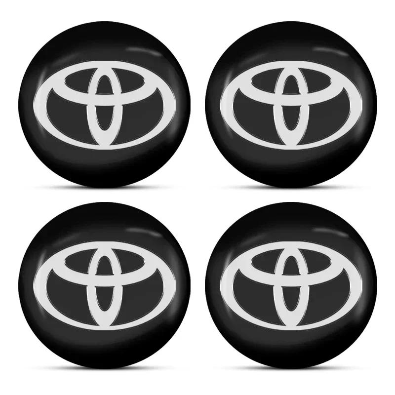 Car Wheel Center Hub Cap 56mm Emblem Decal Wheel Sticker For Toyota C-hr Prado Rav4 Yaris Hilux Prius Avensis Corolla Camry