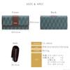 CLELIA Belle Series Long Large Opens Wide for Easy Access Women's Wallet, Capacity, (Midnight Black) [CL-18024]