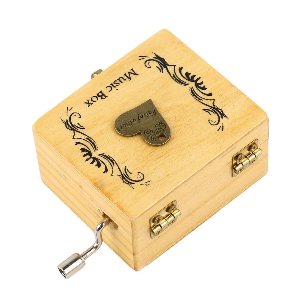 Manual Music Box Clear Music Unique Pattern Exquisite Peaceful Sound for Children Girl