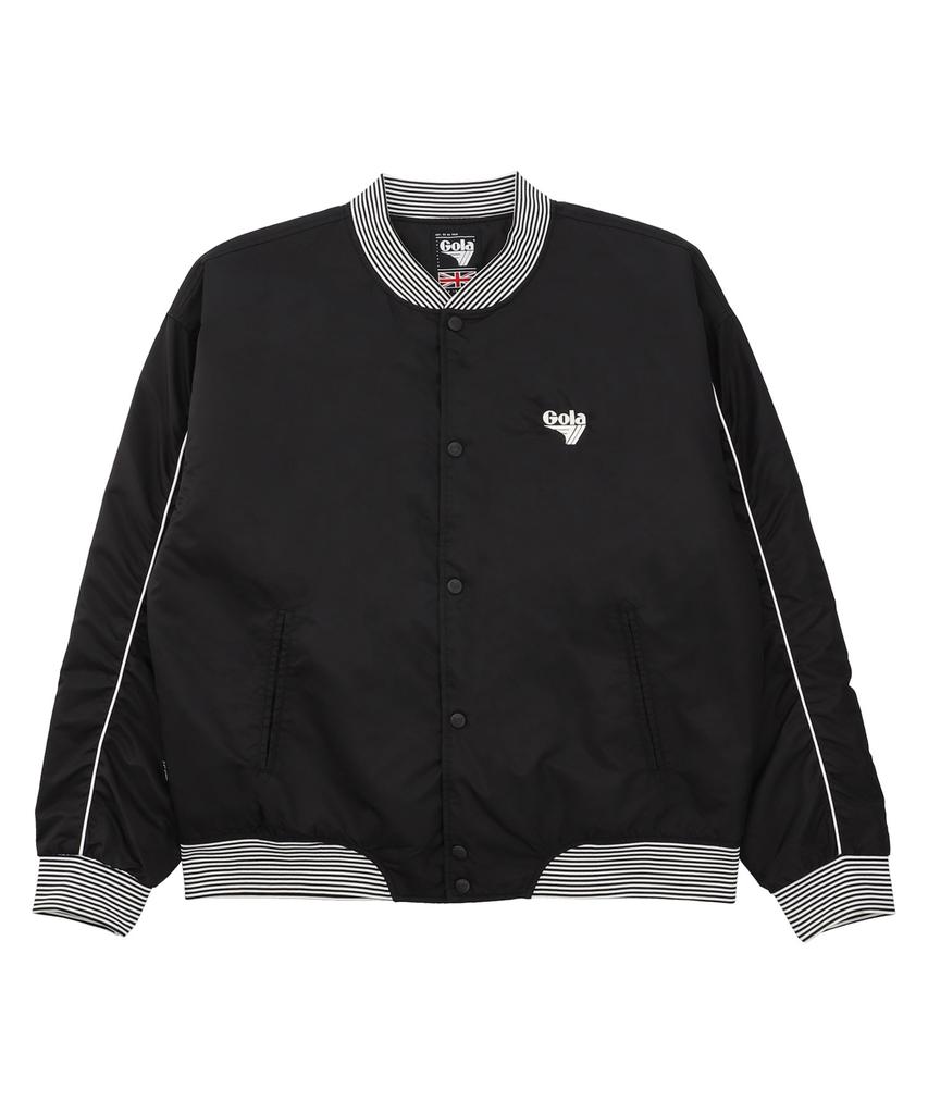 Gola Logo Patch Stadium Jacket [Black]
