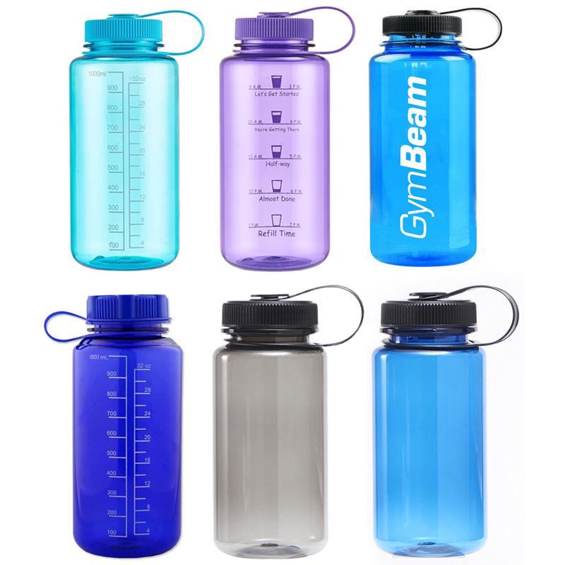 1000ml Tritan Wide-Mouth Sports Water Bottle with Handle, Multiple Colors 1000ml
