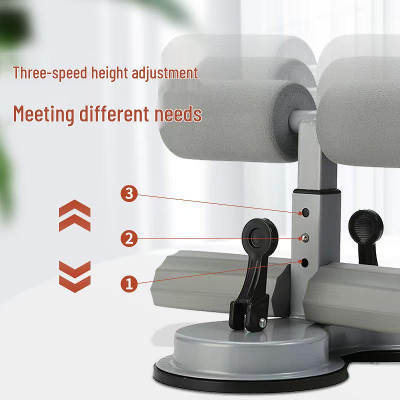 Double Suction Cup Sit-Up Assistant with Pull Rope - Abdominal Stabilizer for Home Fitness