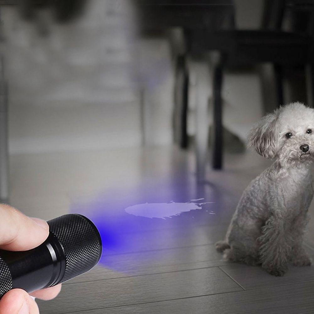 Waterproof Detection Light 395nm Ultra Violet UV Torch Purple Light 9 LED Flashlight