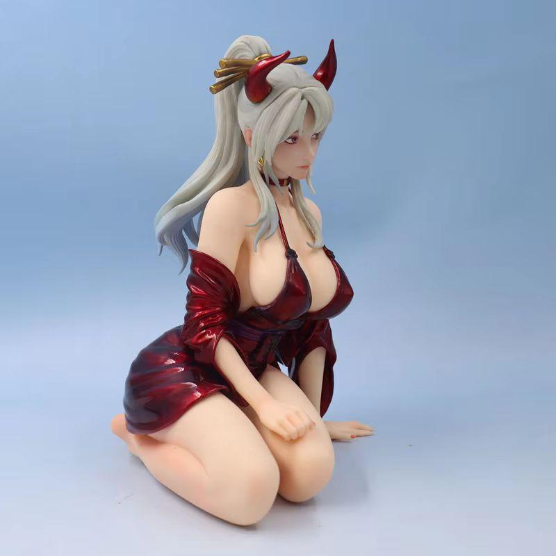 Beautiful Girl High-Quality Statue Pirate King Anime Surrounding Decoration Kimono Hand-Made Animation Tabletop Decoration Gift
