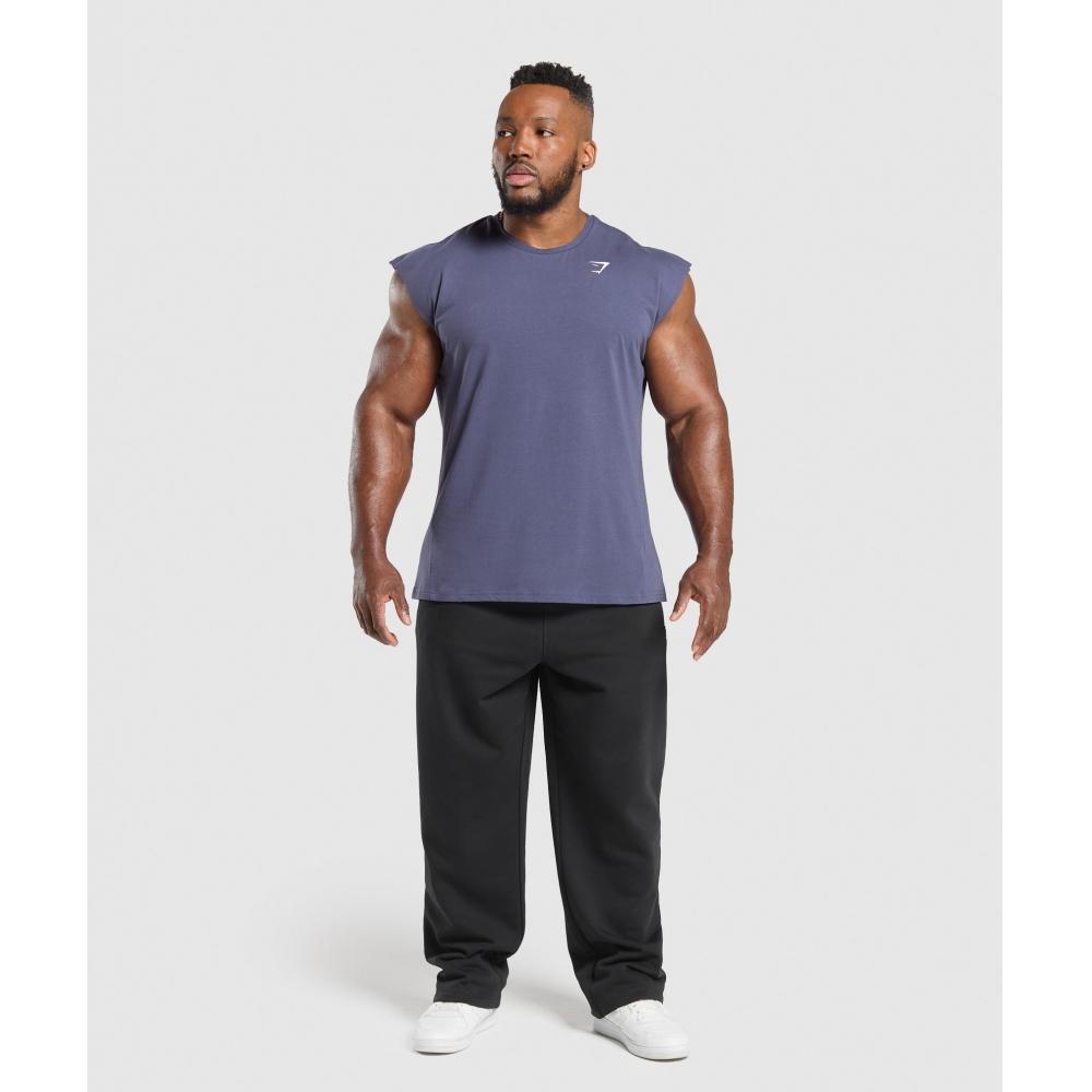 Gymshark Critical Cut Off Tank Weighted Purple A1a2s Pb7p