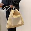 Straw Bag for Women New Summer Trend Versatile Ins Style Straw Bag Fashionable Shoulder Large Capacity Tote Bag