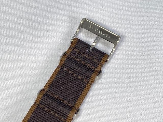 L0M9011J0 SEIKO Prospex 20mm Polyester Band Brown and via (for SBDC137/ 6R35-01B0 others) (Ships Nekoposu)