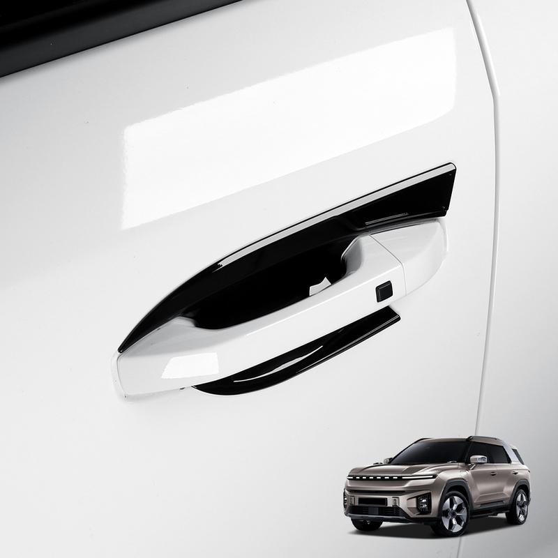 4PCS Car Exterior Accessories Outer Door Bowl Cover Trim ABS Plastic For SSANGYONG TORRES/TORRES-EVX/ACTYON -2026 LHD/RHD