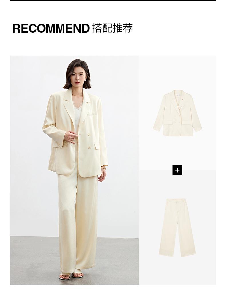 Qianwen Fashion Versatile Suit 2025 Autumn New Collection Simple Commuter Irregular Texture Embossed Solid Color Coat